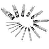 Wiltec Locheisen Satz 2-22mm 15tlg