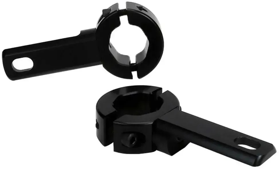 Denali 32-38 Mm Kawasaki/indian/harley Davidson/honda/can Am/suzuki/triumph Zusatzscheinwerferhalter - Black - One Size