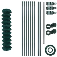 Estexo - Gartenzaunset Gartenzaun 0,80x15 m Zaunset Drahtzaun Maschendraht Zaunrollenset