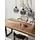 Nova Luce Palmer 3-flg. 70 cm schwarz, Rauchiggrau