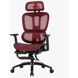 Trisens Drehstuhl Mesh rot Schwarz