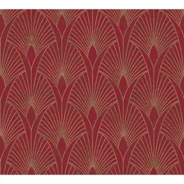 ascreation Vliestapete New Walls Art Deco 18 cm x 10 m 374274 Rot/Gold