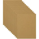 BELLE VOUS Korkplatten Set (12 STK) – 27,8 x 21,4 cm Groß mit Kork 2mm Breite - Kork A4 Kork Platten für Pinnwand Ersatz, Wanddekoration, DIY Bastelprojekte und Küchenunterlagen