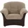DOMO collection Sessel Sarafina Mikrofaser 102 x 83 x 81 cm Braun mit Federkern