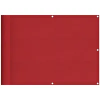 vidaXL Balkonverkleidung 75 x 700 cm Rot Polyester 1 St.