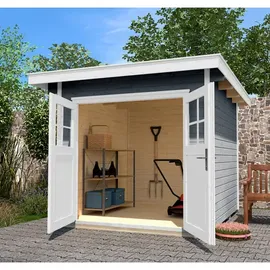 Weka Gartenhaus 179 2,95 x 3,01 m grau