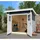 Weka Gartenhaus 179 2,95 x 3,01 m grau
