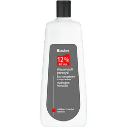 Basler Wasserstoffperoxyd 12%, Sparflasche 1 Liter - Ergiebige Größe | Entwicklerflüssigkeit