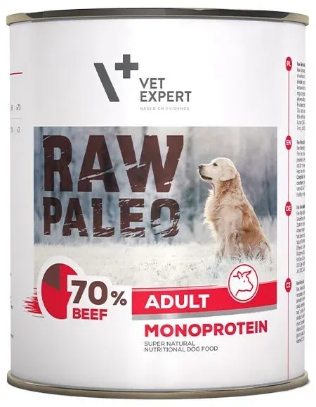 VETEXPERT Hundenassfutter – Raw Paleo Adult Rind 800g