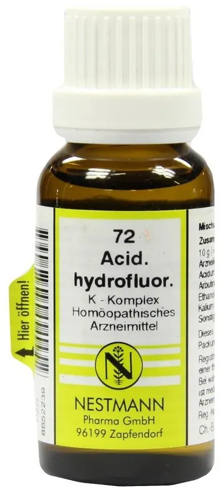 Acidum Hydrofluoricum K Komplex Nr.72 Di 20 ml