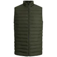 Jack & Jones Steppweste Herren Weste Jacke JJERECYCLE BODYWARMER NOOS grün L