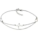 FIRETTI Fußkette FIRETTI "Schmuck Geschenk Silber 925 Körperschmuck Ankerkette", silber (silberfarben), Fußketten, Damen, Silber 925 (Sterlingsilber), mit symbolischen Elementen