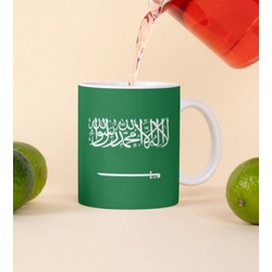 Tinisu Tasse Saudi Arabien Kaffeetasse Flagge Pot Kaffee Tasse National Becher Cup