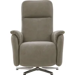 Relaxsessel CALIZZA INTERIORS "Olivin", grün (14 stone), B:73cm H:110cm T:90cm, Microfaser 100% Polyester, Sessel, inklusiver stufenloser Kopfteilverstellung und mit Verstellung