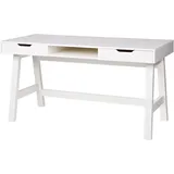 Woood Kinderschreibtisch Nikki 140 x 62 x 75 cm Kiefer lackiert weiß
