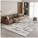 luxuskollektion Moderner Hochflorteppich 200 x 300 cm Blau/Grau
