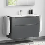 Evineo ineo5 Unterschrank B: 100 cm, 2 Auszüge, mit Griffmulde, für evineo ineo Waschtisch,, BE0302AN,