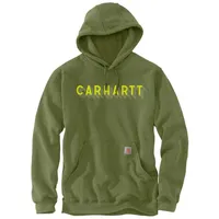 CARHARTT Rain Defender Logo Graphic Kapuzenpullover - Grün/Gelb - M