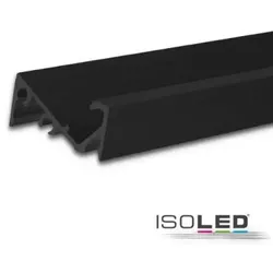 LED Aufbauprofil FURNIT6 S zum Anbringen an Möbelstücke Aluminium schwarz RAL9005 200cm