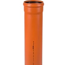 Ostendorf Kg KG Rohr SN 4 Coex 223010 DN/OD 200 x 4,9 mm, 1000 mm, mit Muffe