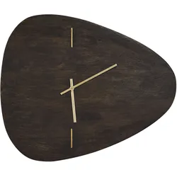 Wanduhr Mangoholz 56 x 47 cm schwarz LOKTAK