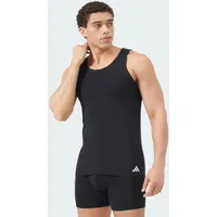 adidas Sportswear Unterhemd - Tank Top, Active Flex Cotton ärmellos, einfarbig, Schwarz M