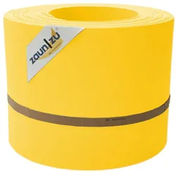 zaun|zu® Sichtschutz PP Sichtschutzstreifen Doppelstabzaun Gelb,10x 2,55m