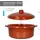 Mambocat 2er Set Ton-Topf + Deckel 1,6L Mediterran Cocotte Kochtopf Schmortopf Mittelalter