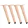 CLP Möbelfuß 4er Set 10 cm x 26 cm x 6 cm
