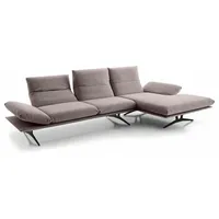 KOINOR Ecksofa Francis Stoff Grau Hellgrau 284 cm
