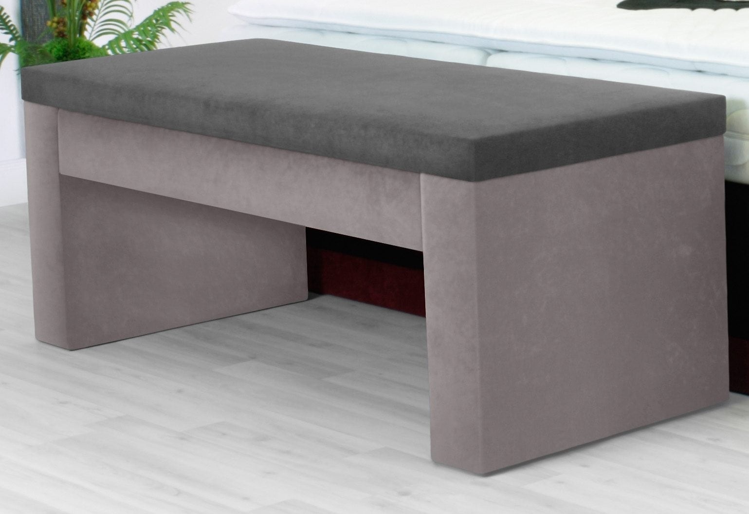 Bettbank WESTFALIA SCHLAFKOMFORT Sitzbänke grau (steinfarben, dunkelgrau) Bettbänke