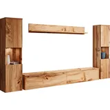 INOSIGN Wohnwand »PARIS, Vitrine Türanschlag links/rechts wechselbar« Komplett-Set, 4 Stk. tlg., braun