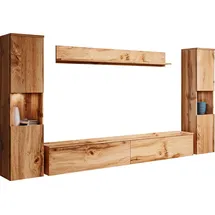 INOSIGN Wohnwand »PARIS, Vitrine Türanschlag links/rechts wechselbar« Komplett-Set, 4 Stk. tlg., braun