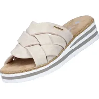 Rieker Pantolette, Keilabsatz, Sommerschuh, Schlappen mit weicher Innensohle Rieker creme