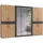 WIMEX Drehtürenschrank WIMEX "Tibet", grau Artisan, eiche nachbildung, absetzung graphit), B:313cm H:208cm T:58cm, Spanplatte, Schränke, Drehtürenschrank, mit Schubkästen auf bequemer Zugriffshöhe