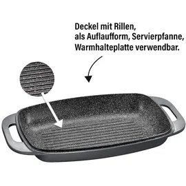 STONELINE XXL Bräter 43 x 26 cm anthrazit