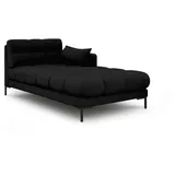 Micadoni Chaiselongue, Schwarz, Textil, 102x75x185 cm, Hergestellt in Europa, Wohnzimmer, Sessel, Relaxliegen