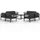 vidaXL Garten-Lounge-Set 9-tlg. Aluminium anthrazit
