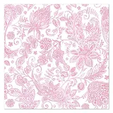 Papstar 50 Servietten "ROYAL Collection" 1/4-Falz 40 cm x 40 cm fuchsia "Paisley"