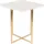 Zuiver B.V. Zuiver Beistelltisch Luigi quadratisch weiß gold Terrazzo 40 x 45 cm modern...