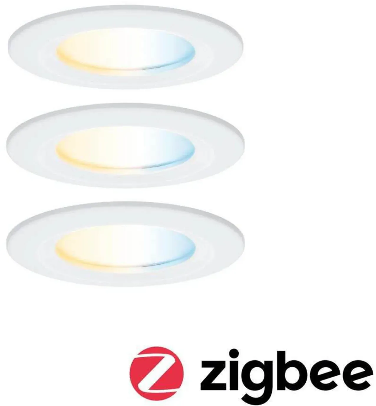 Spotlight Paulmann, Nova Coin Smart, dimmbar, Weiß, für Wohnzimmer, Aluminium, Modern