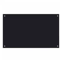 vidaXL Küchenrückwand Schwarz 100 x 60 cm Hartglas