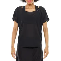 Winshape Damen Functional Mesh-Dance Top Dt105 schwarz/mesh, M