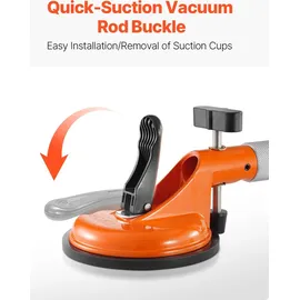Vevor Nahtloser Naht Setter 2er-Pack Granit-Nahtverbinder mit 125 mm Vakuum-Saugnäpfen, zum Verbinden & Nivellieren von Nähten, 180° verstellbar, Ideal für Fliesen, Steine, Marmorplatten