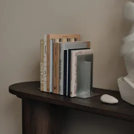 Ferm Living Lager Buchstütze Aluminium 160x200 mm Silber 2 St.