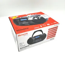Aiwa BBTC-550BK Tragbares Radio mit CD, Bluetooth und USB, Schwarz