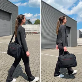 Act Suburb shoulder bag for laptops up to 15.6i made from recycled plastic (AC8570)