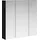 vidaXL Badezimmerschrank 70 cm schwarz