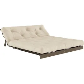 Karup Roots Schlafsofa Baumwolle 2-Sitzer Beige