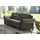 Hukla Couch Leder 3-Sitzer Schwarz